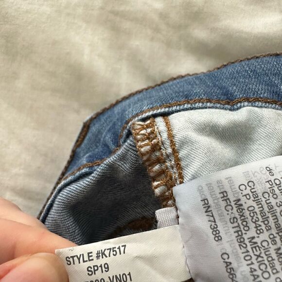 Madewell 9 Inch High Rise Skinny Crop Jeans Delmar Wash Distressed Size 29 - Picture 11 of 15